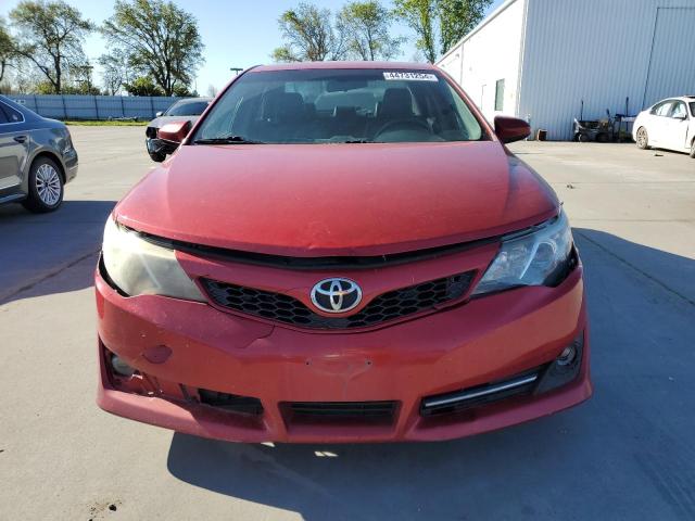 4T1BF1FK3DU706699 - 2013 TOYOTA CAMRY L RED photo 5