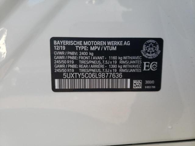 5UXTY5C06L9B77636 - 2020 BMW X3 XDRIVE30I WHITE photo 14