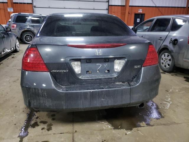 1HGCM56346A813409 - 2006 HONDA ACCORD SE GRAY photo 6