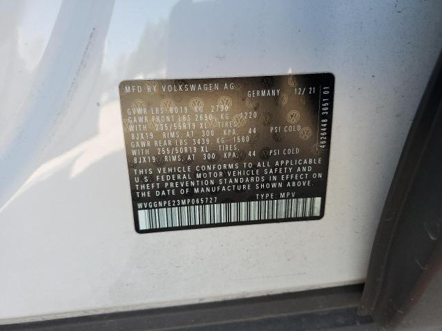 WVGGNPE23MP065727 - 2021 VOLKSWAGEN ID.4 PRO S თეთრი ფოტო 13