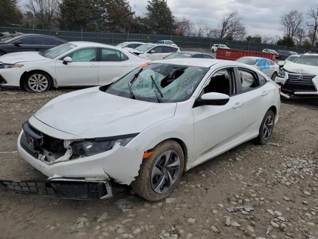 19XFC2F63LE003799 - 2020 HONDA CIVIC LX WHITE photo 1