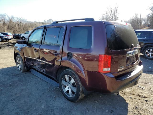 5FNYF4H95FB053587 - 2015 HONDA PILOT TOURING MAROON photo 2