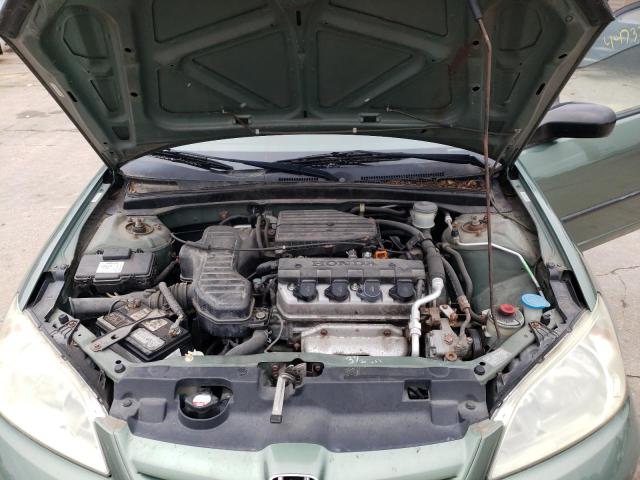 2HGES16384H641777 - 2004 HONDA CIVIC DX VP Yaşıl foto 11