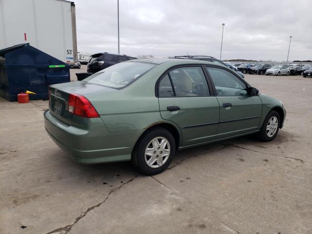 2HGES16384H641777 - 2004 HONDA CIVIC DX VP Yaşıl foto 3