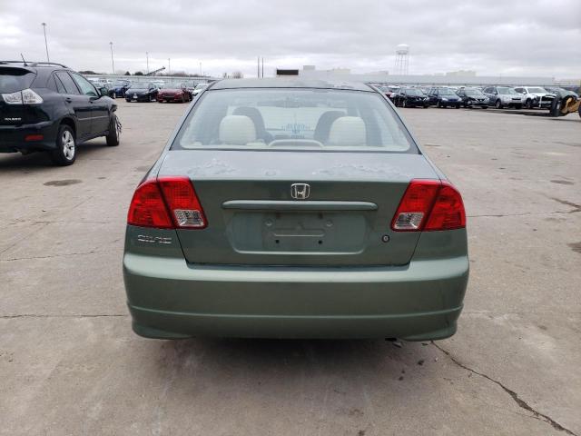 2HGES16384H641777 - 2004 HONDA CIVIC DX VP Yaşıl foto 6