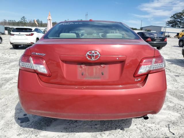 4T1BF3EK7BU649417 - 2011 TOYOTA CAMRY BASE RED photo 6