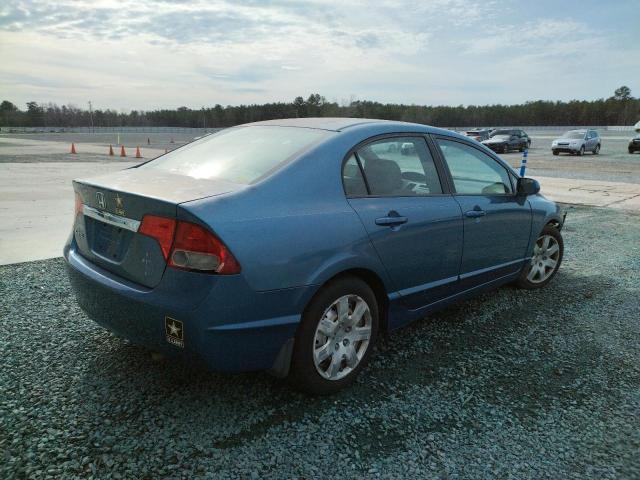 2HGFA1F54BH519228 - 2011 HONDA CIVIC LX BLUE photo 3