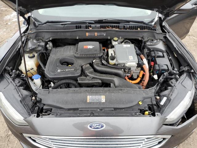 3FA6P0LU3JR239781 - 2018 FORD FUSION SE HYBRID CHARCOAL photo 11