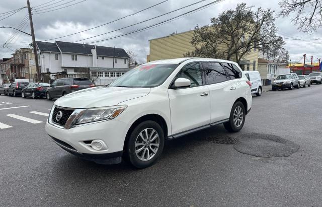 5N1AR2MM1DC615045 - 2013 NISSAN PATHFINDER S WHITE photo 2