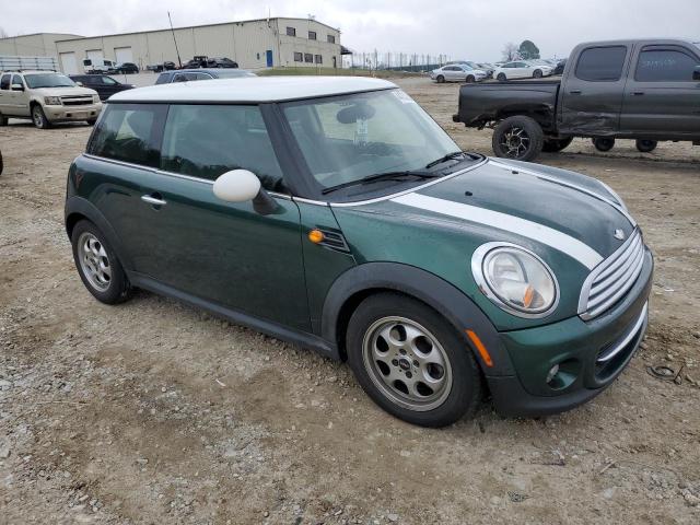 WMWSU3C53DT682797 - 2013 MINI COOPER GREEN photo 4