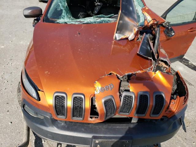 1C4PJMBS3EW255411 - 2014 JEEP CHEROKEE TRAILHAWK ORANGE photo 11