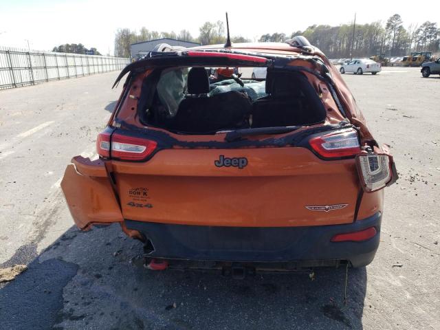 1C4PJMBS3EW255411 - 2014 JEEP CHEROKEE TRAILHAWK ORANGE photo 6