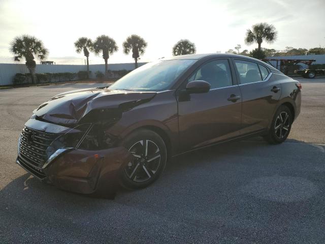 3N1AB8CV1RY217583 - 2024 NISSAN SENTRA SV BURGUNDY photo 1