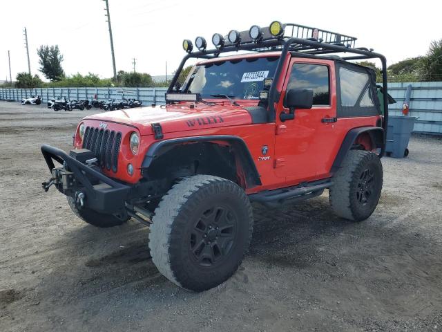 1C4AJWAG8DL654975 - 2013 JEEP WRANGLER SPORT RED photo 1