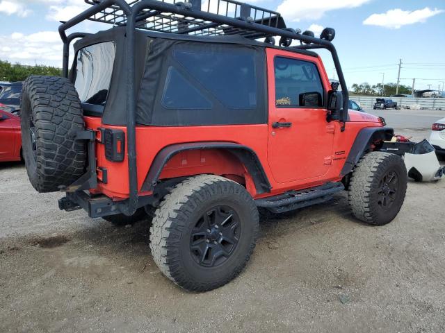 1C4AJWAG8DL654975 - 2013 JEEP WRANGLER SPORT RED photo 3