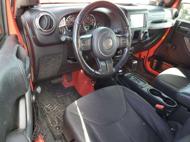 1C4AJWAG8DL654975 - 2013 JEEP WRANGLER SPORT RED photo 8