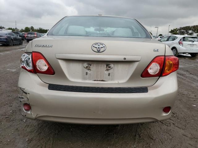 1NXBU40E19Z160924 - 2009 TOYOTA COROLLA BASE GOLD photo 6