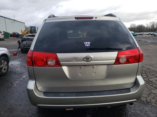 5TDBK22C78S012340 - 2008 TOYOTA SIENNA XLE SILVER photo 6