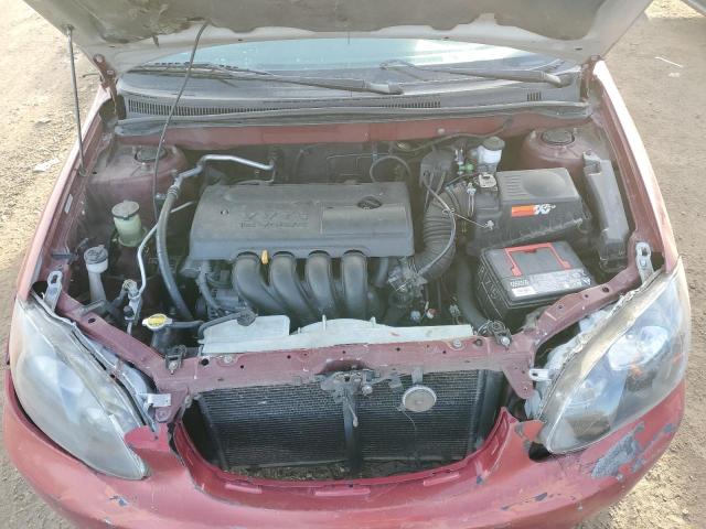 1NXBR32E64Z200352 - 2004 TOYOTA COROLLA CE MAROON photo 11