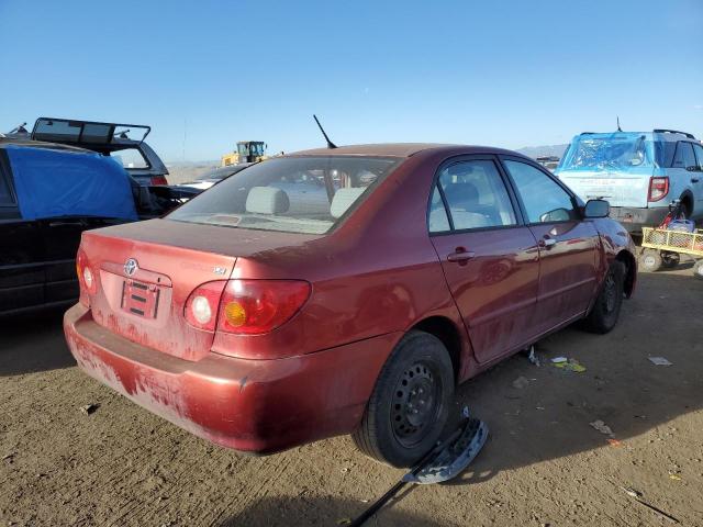 1NXBR32E64Z200352 - 2004 TOYOTA COROLLA CE MAROON photo 3