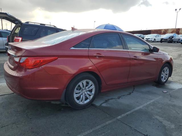 5NPEB4AC8CH416742 - 2012 HYUNDAI SONATA GLS RED photo 3