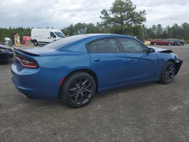 2C3CDXBG3NH240042 - 2022 DODGE CHARGER SXT BLUE photo 3