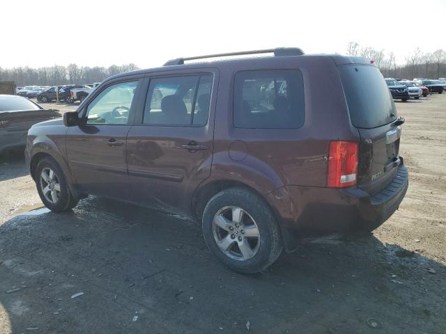 5FNYF4H51AB030975 - 2010 HONDA PILOT EXL MAROON photo 2