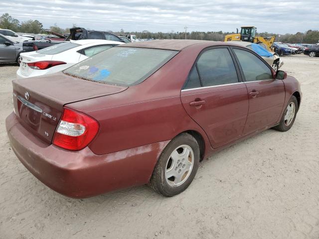 4T1BF32K93U035975 - 2003 TOYOTA CAMRY LE BURGUNDY photo 3