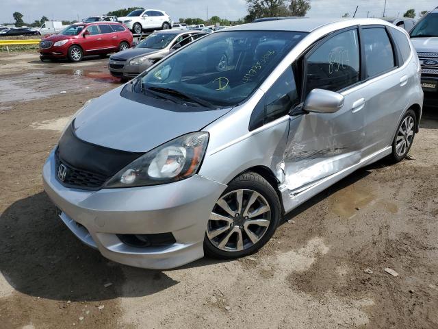 JHMGE8H5XCC008669 - 2012 HONDA FIT SPORT SILVER photo 1