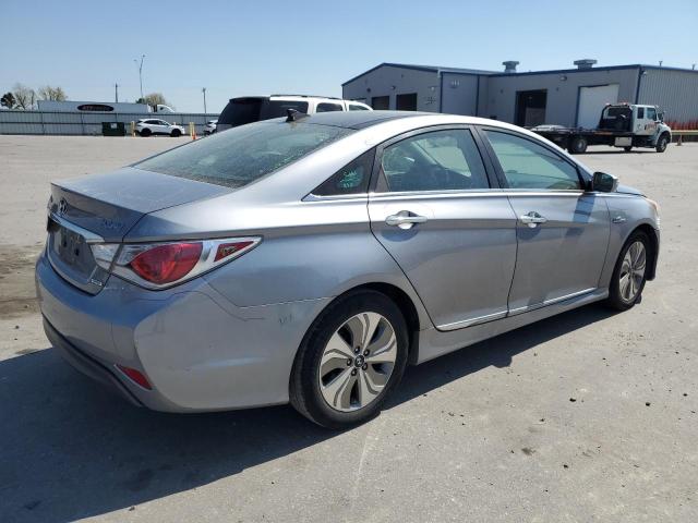 KMHEC4A44FA136152 - 2015 HYUNDAI SONATA HYBRID BLUE photo 3