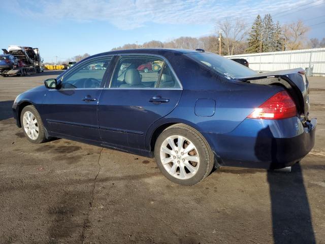 1HGCM66537A095358 - 2007 HONDA ACCORD EX BLUE photo 2