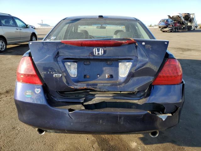 1HGCM66537A095358 - 2007 HONDA ACCORD EX BLUE photo 6