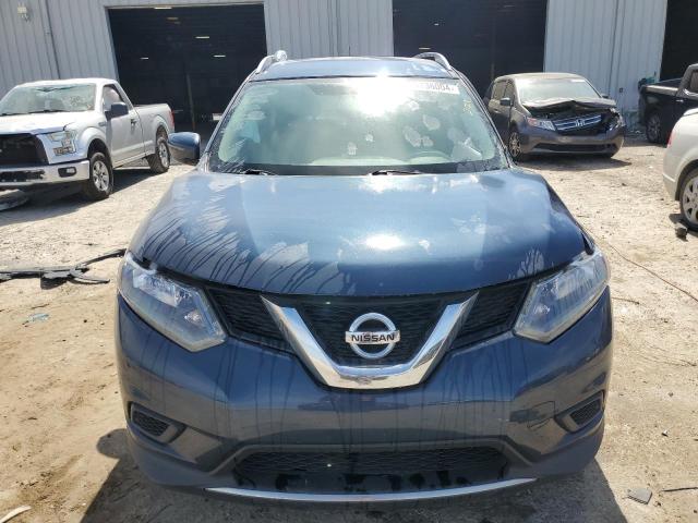 KNMAT2MT8GP724029 - 2016 NISSAN ROGUE S BLUE photo 5