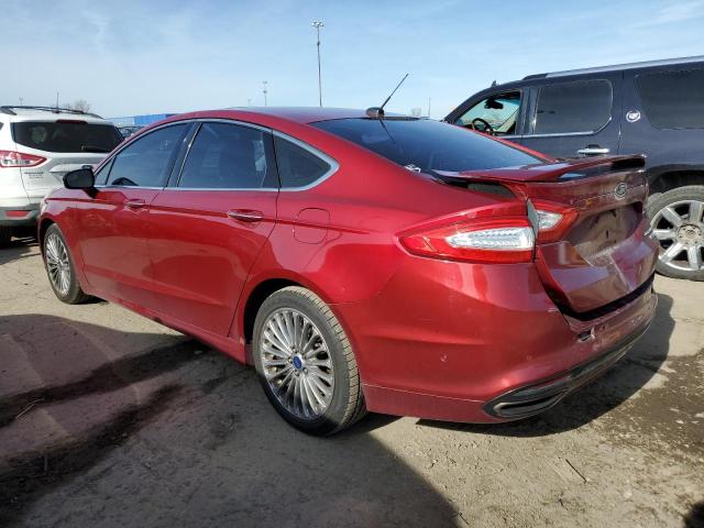 3FA6P0K95DR132538 - 2013 FORD FUSION TITANIUM RED photo 2