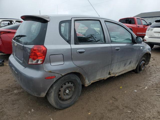 KL1TD65617B714503 - 2007 CHEVROLET AVEO BASE GRAY photo 3