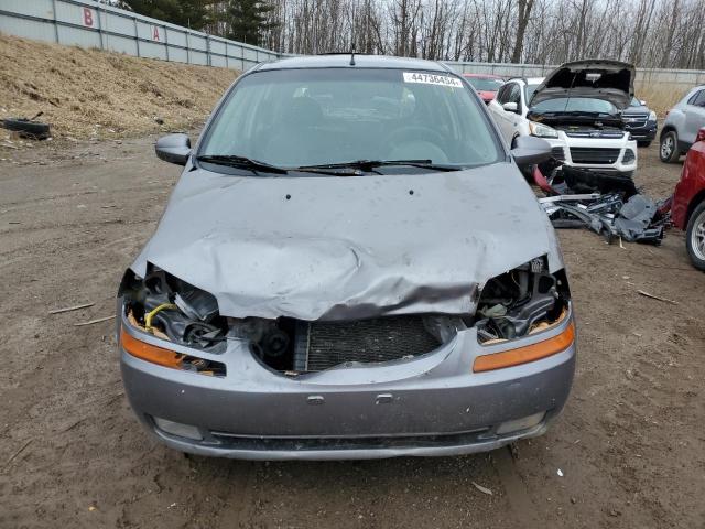 KL1TD65617B714503 - 2007 CHEVROLET AVEO BASE GRAY photo 5