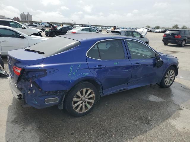 JTNB11HKXJ3037151 - 2018 TOYOTA CAMRY L BLUE photo 3