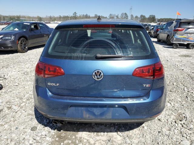 3VW217AU0HM002353 - 2017 VOLKSWAGEN GOLF S BLUE photo 6