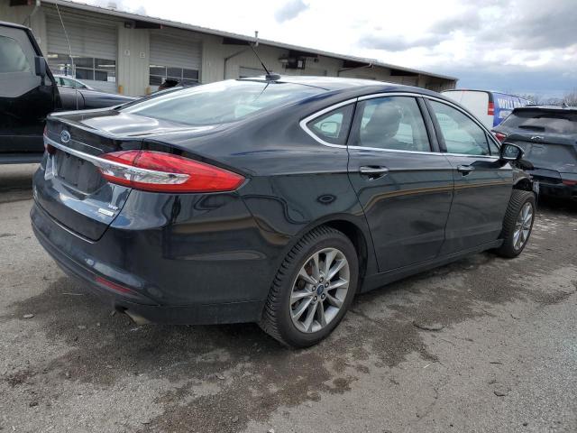 3FA6P0HD5HR396909 - 2017 FORD FUSION SE BLACK photo 3