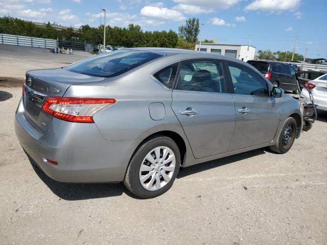 3N1AB7AP4EY230594 - 2014 NISSAN SENTRA S GRAY photo 3