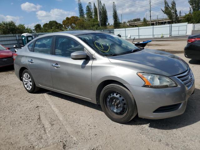 3N1AB7AP4EY230594 - 2014 NISSAN SENTRA S GRAY photo 4