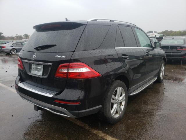 4JGDA5HBXDA164305 - 2013 MERCEDES-BENZ ML 350 4MATIC BLACK photo 4