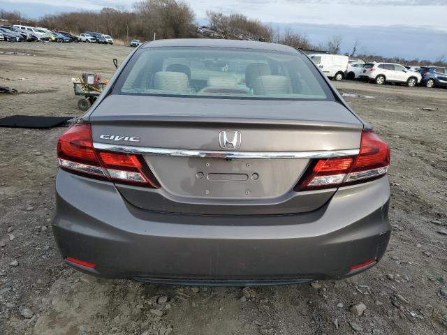 19XFB2F56DE066181 - 2013 HONDA CIVIC LX GRAY photo 6