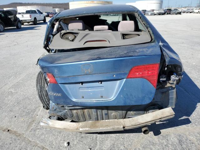 1HGFA16876L059694 - 2006 HONDA CIVIC EX BLUE photo 6