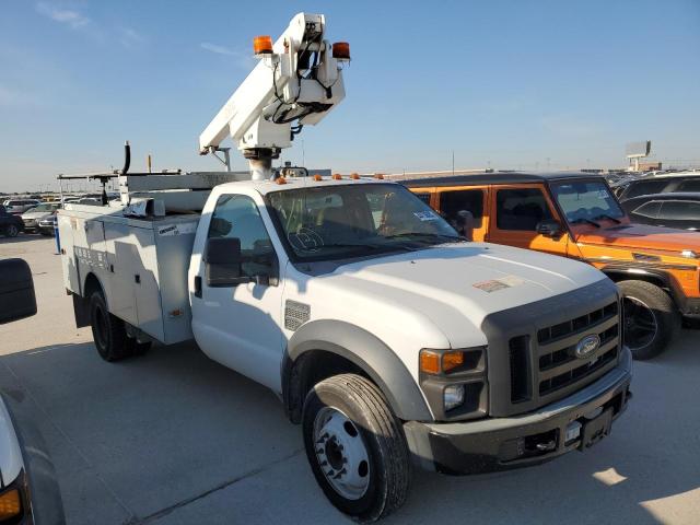 1FDXF46Y78EA16272 - 2008 FORD F450 SUPER DUTY WHITE photo 1