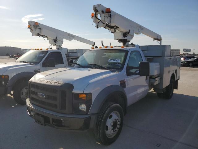 1FDXF46Y78EA16272 - 2008 FORD F450 SUPER DUTY WHITE photo 2