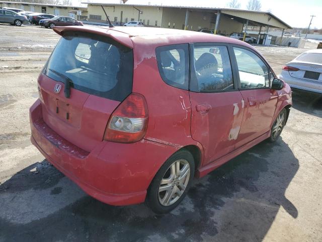 JHMGD37677S007684 - 2007 HONDA FIT S 红色 照片 3