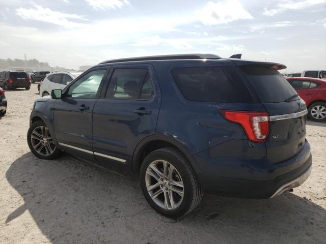 1FM5K7D88GGA51557 - 2016 FORD EXPLORER XLT BLUE photo 2