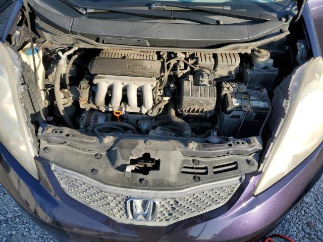 JHMGE8H46AC028017 - 2010 HONDA FIT SPORT PURPLE photo 11