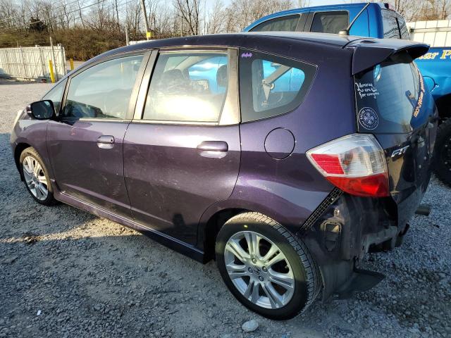 JHMGE8H46AC028017 - 2010 HONDA FIT SPORT PURPLE photo 2